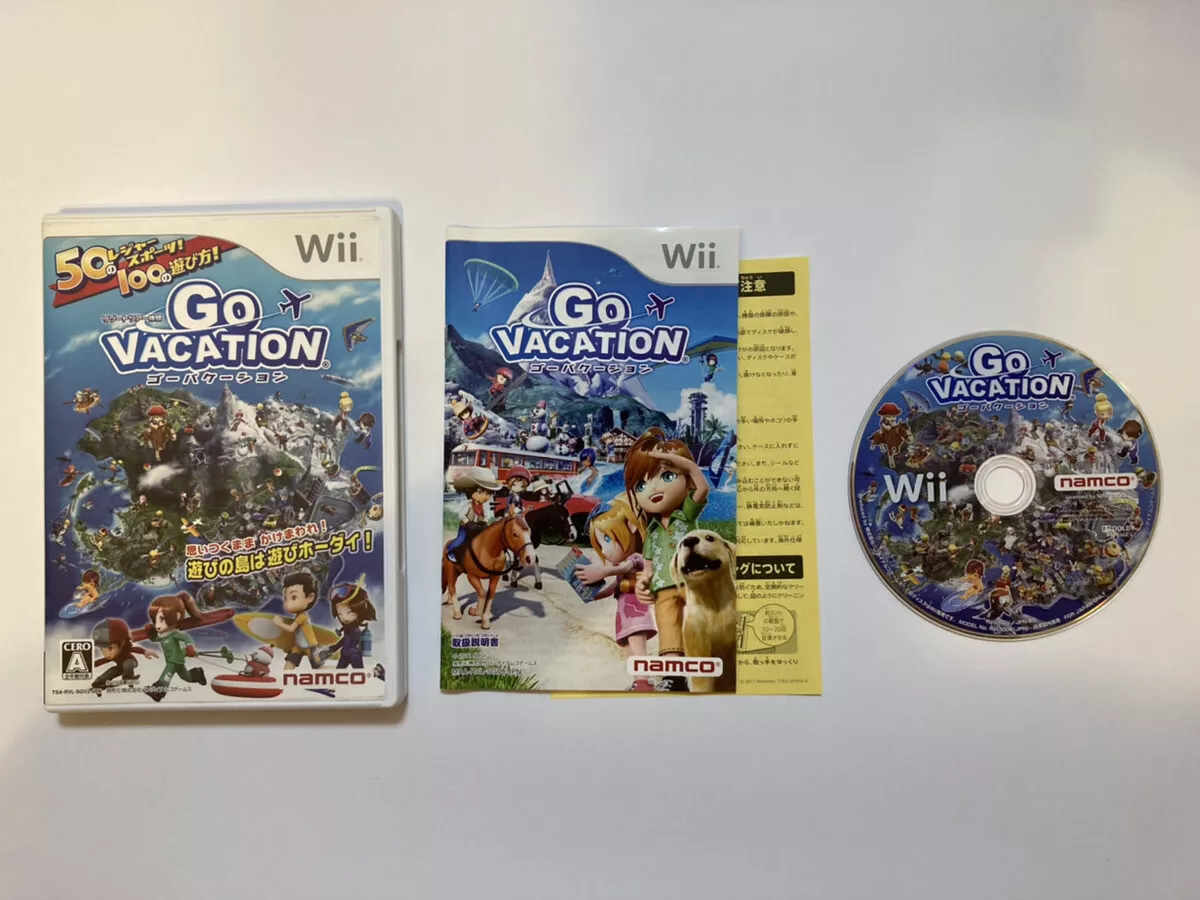 Namco Go Vacation - Nintendo Wii -Japanese Wii Only -Party Game Japan USED