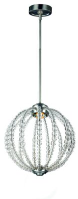 Nickel Glamour Kristall Hängelampe Pendelleuchte 800lm