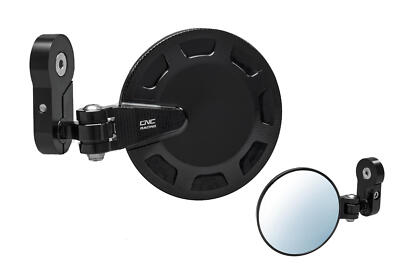 CNC SPIEGEL BAR-END ROCKET LINKS DUCATI MONSTER 800 2003-2005 SCHWARZ