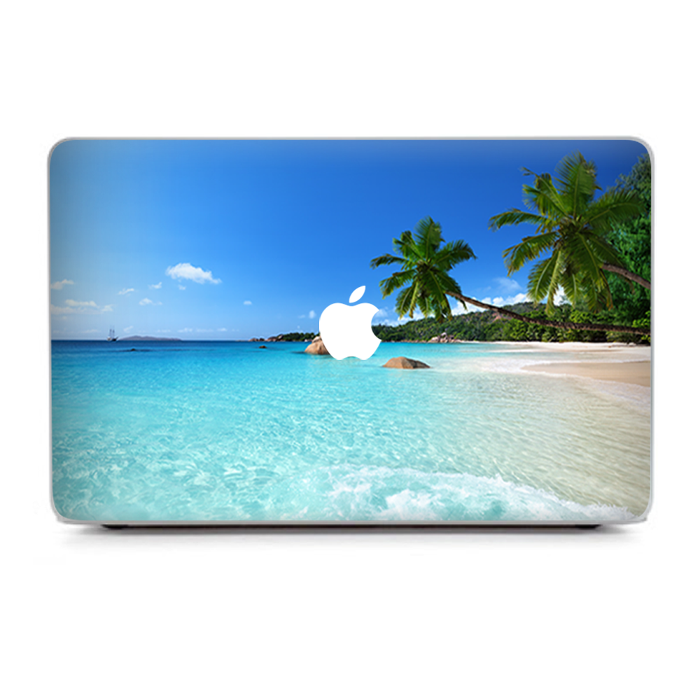 Skin Déco Pour MacBook Air 13″ – Coucher De Soleil Et Palmiers, Paradise Sunset