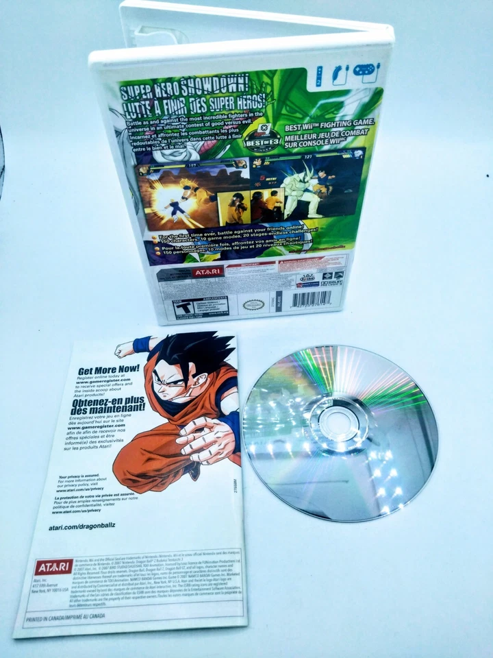 Dragon Ball Z: Budokai Tenkaichi 3 Nintendo Wii, Complete CIB Verygood Condition - Image 2 of 2