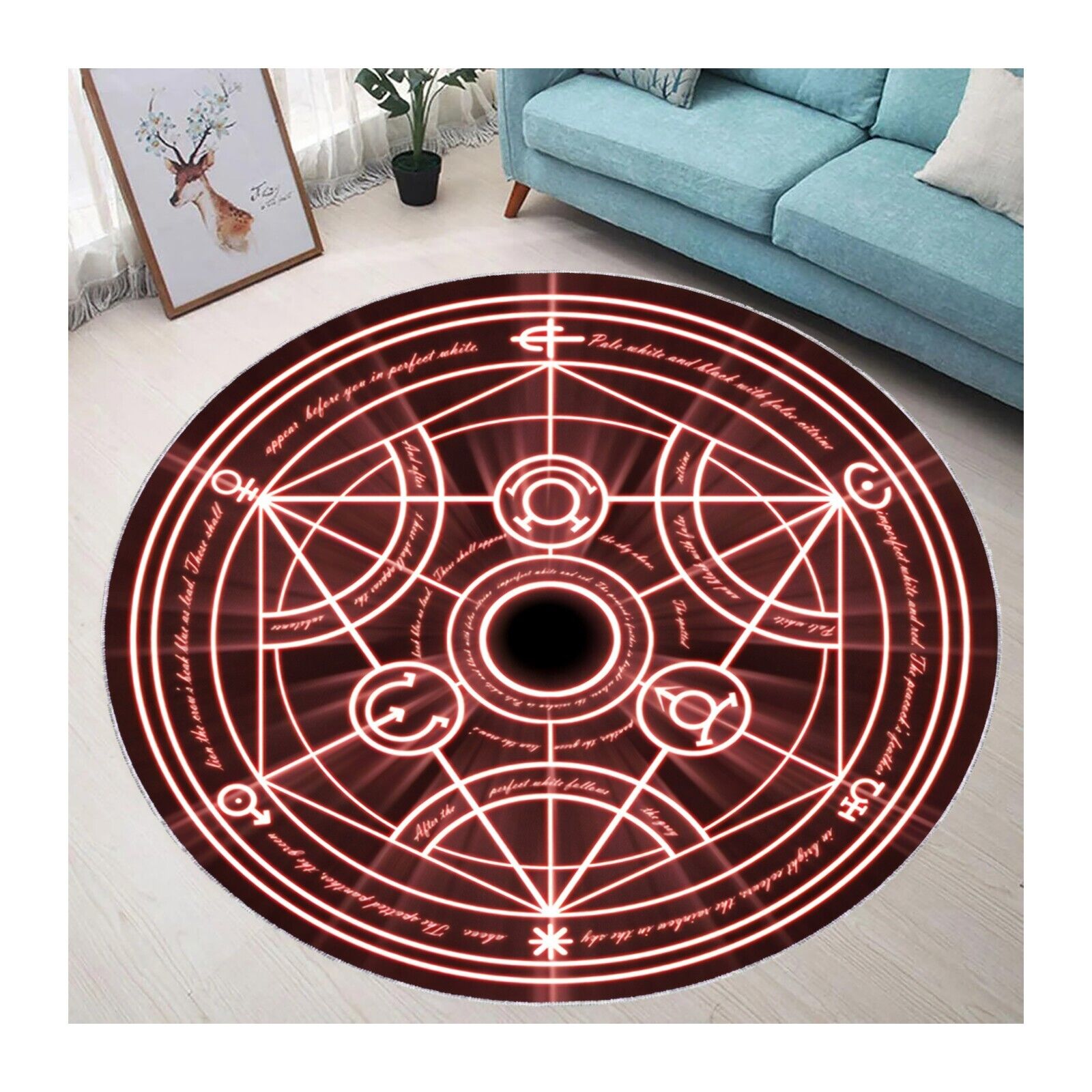 Edward Elric Round Tufted Rug –