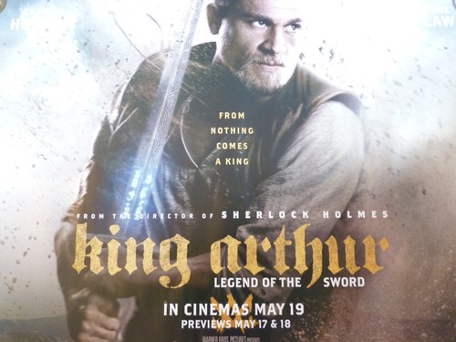 ORIGINAL LARGE ODEON CINEMA DOUBLE SIDED FILM POSTER, KING ARTHUR 40" X 30" - Picture 2 of 4