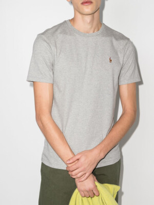 Polo Ralph Lauren embroidered logo T-shirt, Gray, XXL | eBay