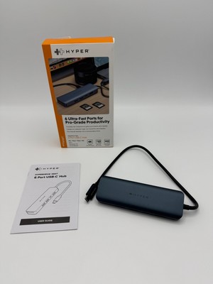 Hyper HyperDrive 6 Ultra-Fast Ports USB-C Hub for MacBook Pro / Laptop
