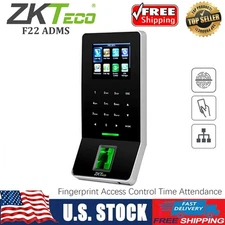 ZKTeco F22 Time Clock Biometric Clock Fingerprint Employee Attendance Machine