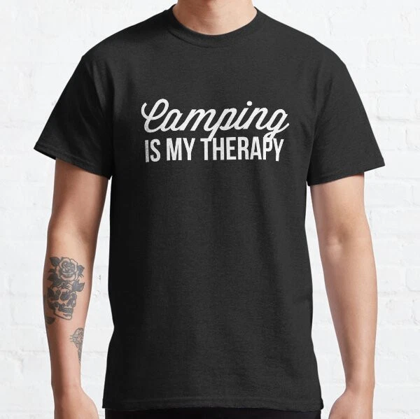 Camping is my therapy Funny Retro Gift idea Classic T-Shirt