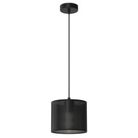 HäNgelampe Esstisch Metall Kunststoff Schwarz Ø18 Cm E27 Pendelleuchte Rund