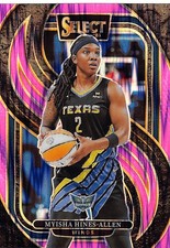 2025 Panini Select WNBA #154 Myisha Hines-Allen Pink Flash Prizm