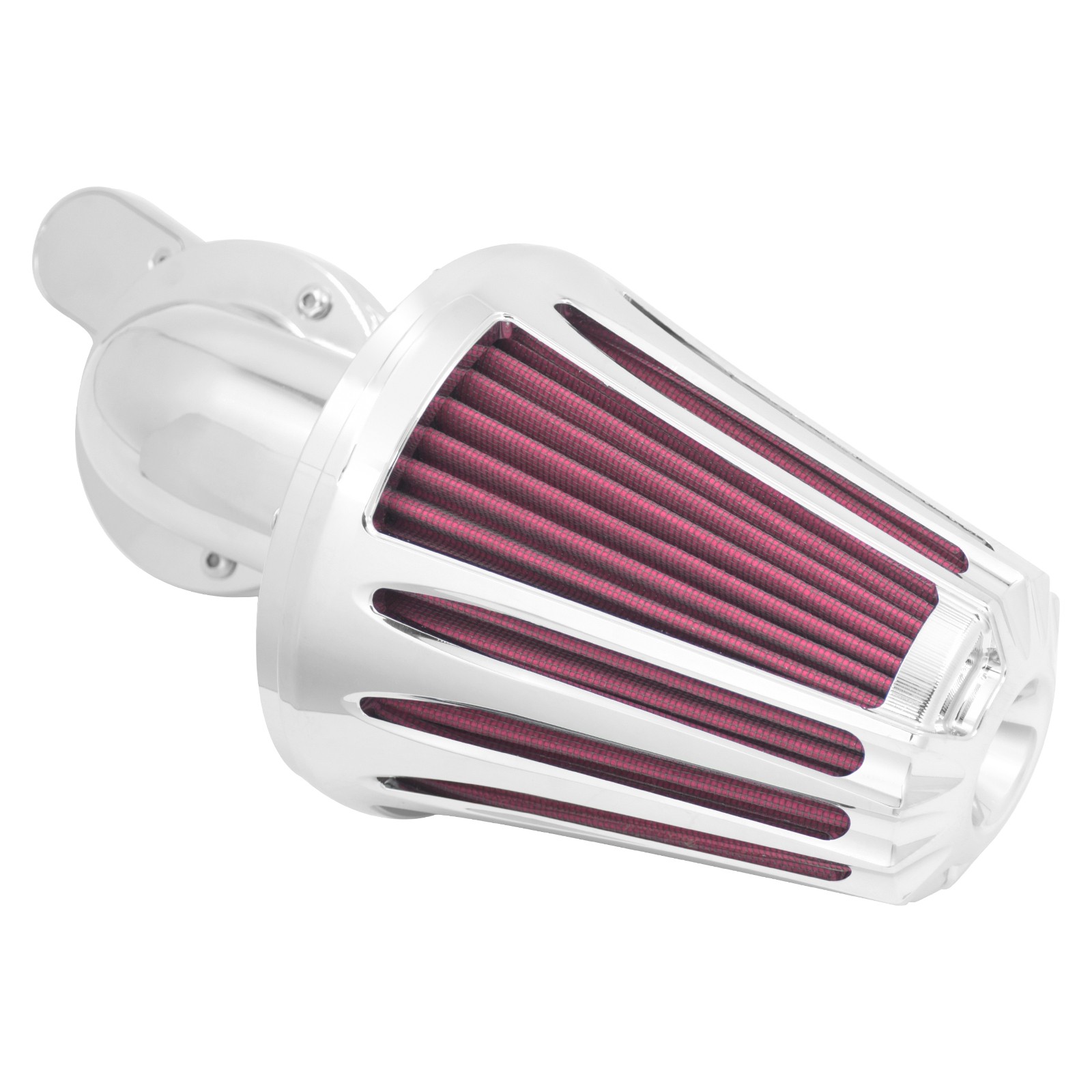 Cone Chrome Air Filter Red Intake For Harley 04-2022 Sportster XL883 1200 48 72