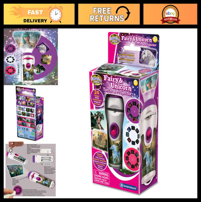 Fairy Unicorn Torch Projector - Handheld Flashlight with 24 Color Images, 39'' Pr