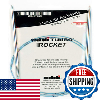 Addi Circular Turbo Rocket Lace Skacel Blue Cord 40 Inch 100Cm Size Us 07 4.5Mm