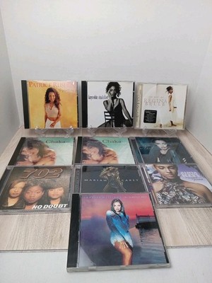 R&B CD's Lot Of 10 Mariah Alicia Vanessa Chaka Regina And More G+ VG Condition 