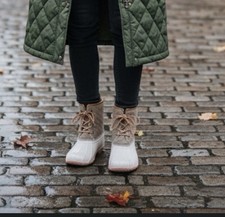 Seven7 Women's Quilted Goose Wool Duck Boots 9