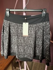 CALIA Women  s Double Layer Golf Skort Size Small Black And White New With Tags