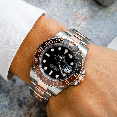 Rolex GMT Master II 40mm Root Beer Oyster Bracelet 126711CHNR