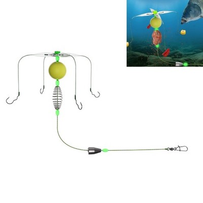 Baits Cage Float Line Set with 4 Hook Fishing Accessories Baits Cage Basket