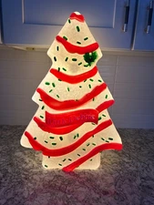 Little Debbie Christmas Tree Cake Blow Mold LED Lighting 22 Inches Tall