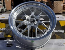 18x8.518x9.5 5x114.3 Mflow Mfl2 Silver Machine Staggered Wheels 18 Rims Set 4