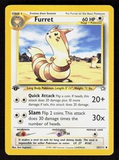Pokemon Furret 35/111 1st Edition Uncommon Neo Genesis (LP)