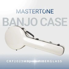 Crossrock Fiberglas Banjo-Koffer f&uuml;r Mastertone & 5-Saiter mit TSA-Rot