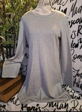 "MICHAEL KORS" Silver Metallic Dress Size Medium AP0420 