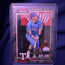 💥 Topps 2026, Series 1 Josh Jung SP Memorial Day Camo /25; Texas Rangers 