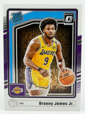2024-25 Panini Donruss Optic Rated Rookie #282 Bronny James Jr. (RC) Lakers