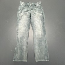 RSQ Pants Girls Size 12 Gray Corduroy Straight Leg Faded Casual Everyday Style