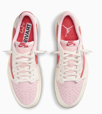 Original Nike Air Jordan 1 Low OG SP Travis Scott Sail Tropical Pink IQ7604-1...