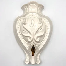 Wall Pocket Vase With Brass Spigot, Santa Anita Ware - Vintage, VTG, Garden, MCM