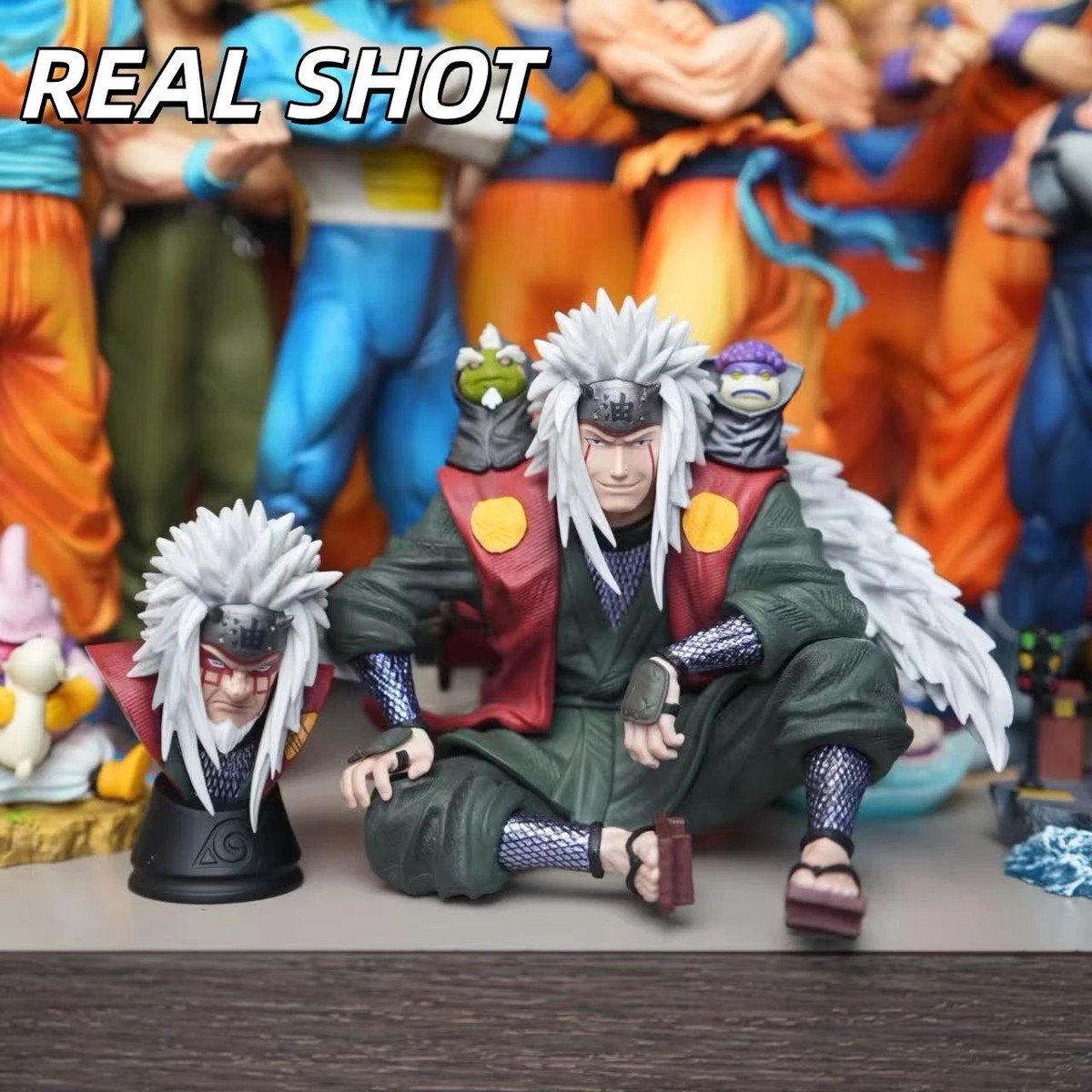 コミック・アニメ NARUTO Prize Figure Bulk Lot 35pcs Japan Naruto Jiraiya Mount Myoboku Sitting Figure PVC Anime Statue