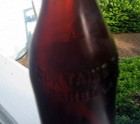 Very RARE Early 1900's Amber Pepsi-Cola Bottle with Slug Plate, Memphis, Tenn. — photo 5