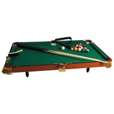 Billardtisch Tischbillard 90 x 50cm Holz mit 2 Queues Mini Billard Kugeln NEU