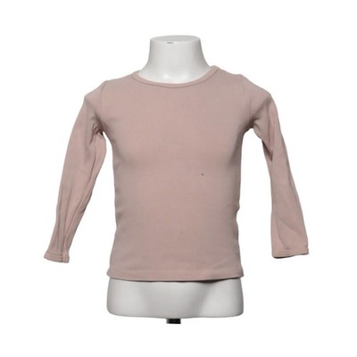 H&M, Langarmshirt, Größe: 98/104, Beige, Baumwolle/Elasthan, Einfarbig #IoF
