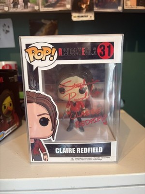 Funko Pop Custom Resident Evil 2 Claire Redfield Signed by Stephanie Panisello