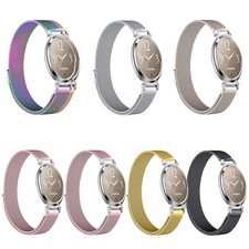 For Garmin Lily 2 14MM Magnetic Milanese Metal Stainless Steel Watch Band Strap