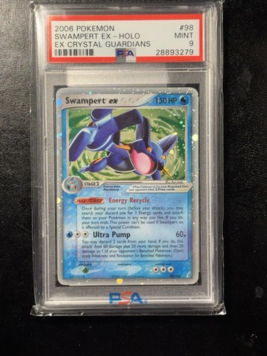 Swampert ex graded PSA 9 for sale on eBay