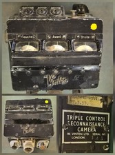 Ex-MOD W. Vinten Ltd F95 Aerial Reconnaissance Camera Triple Control Unit No 143