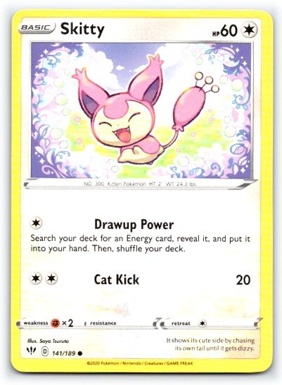 Skitty 141/189 ~ English Near Mint