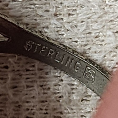 VINTAGE STERLING SILVER TIGER EYE RING Size 4 Marked 925 - Picture 2 of 14