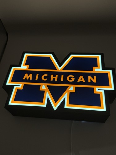 University of Michigan - Light Up LED Sign - Picture 4 of 5