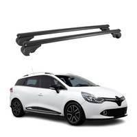 DachträGer FüR Renault Clio Grandtour 2012-2019 GepäCkträGer Alu Schwarz 2X