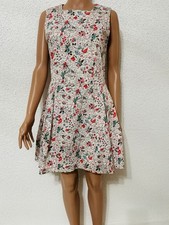 Gap Dress Sleeveless Sweet Floral Print Back Zip, Pockets Cotton Blend Sz 6 EUC