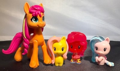 4 My Little Pony Sunny Starscout Fluttershy Pinkie Pie Cutie Mark Crew ++