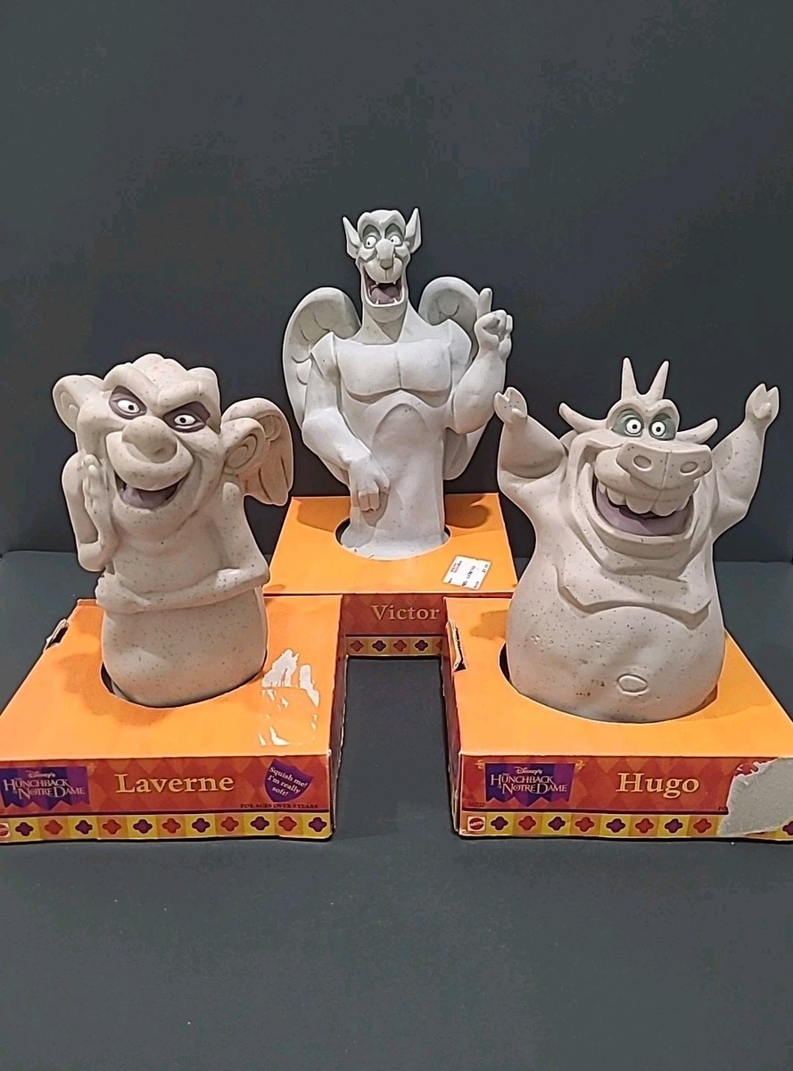 Disney Hunchback of Notre Dame Mattel Gargoyle Soft Rubber Plush