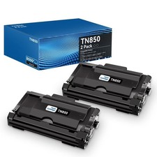 TN850 TN-850 TN8502PK High-Yield Black Toner 2-Pack,