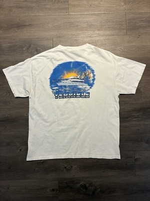Vintage 90s Mr Terrible Mega Yacht Shirt XL USA Luxury 2000s Y2K Sea Ocean