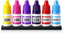 Gold Silver And Platinum Testing Kit 10k 14k 18k 22k Metal Acid Solutions Stone