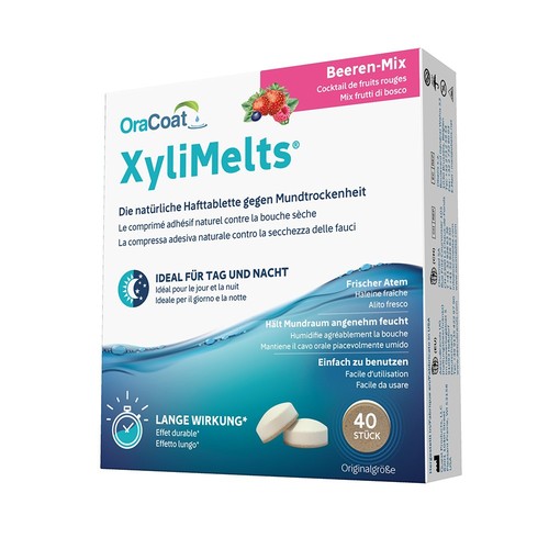 XyliMelts Hafttabletten gegen Mundtrockenheit - Milde Minze - Lange Wirkdauer - Bild 1 von 11